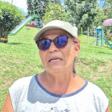 Gloria Mercedes Henao Robles, habitante de La Enea desde hace 40 años