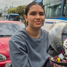 Alejandra Bonilla Ceballos, motociclista