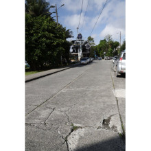 Hay varias partes de este tramo de vía que están afectadas.