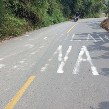 Piden demarcar vía de Aguadas